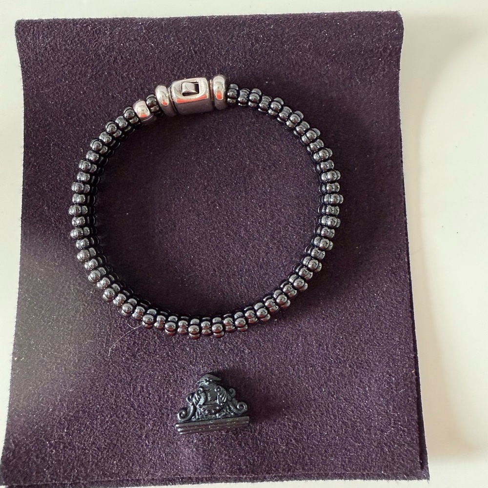 Black Caviar Ceramic Beaded bracelet